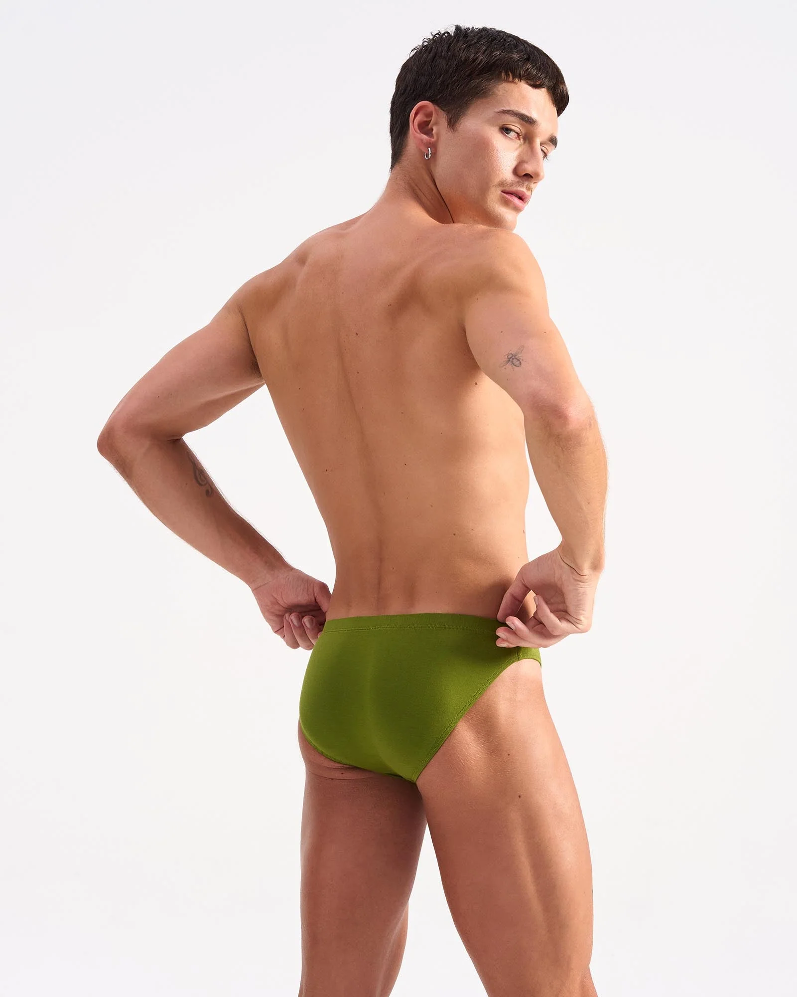 Body Bamboo Bikini Brief - Fern Green - Image 3