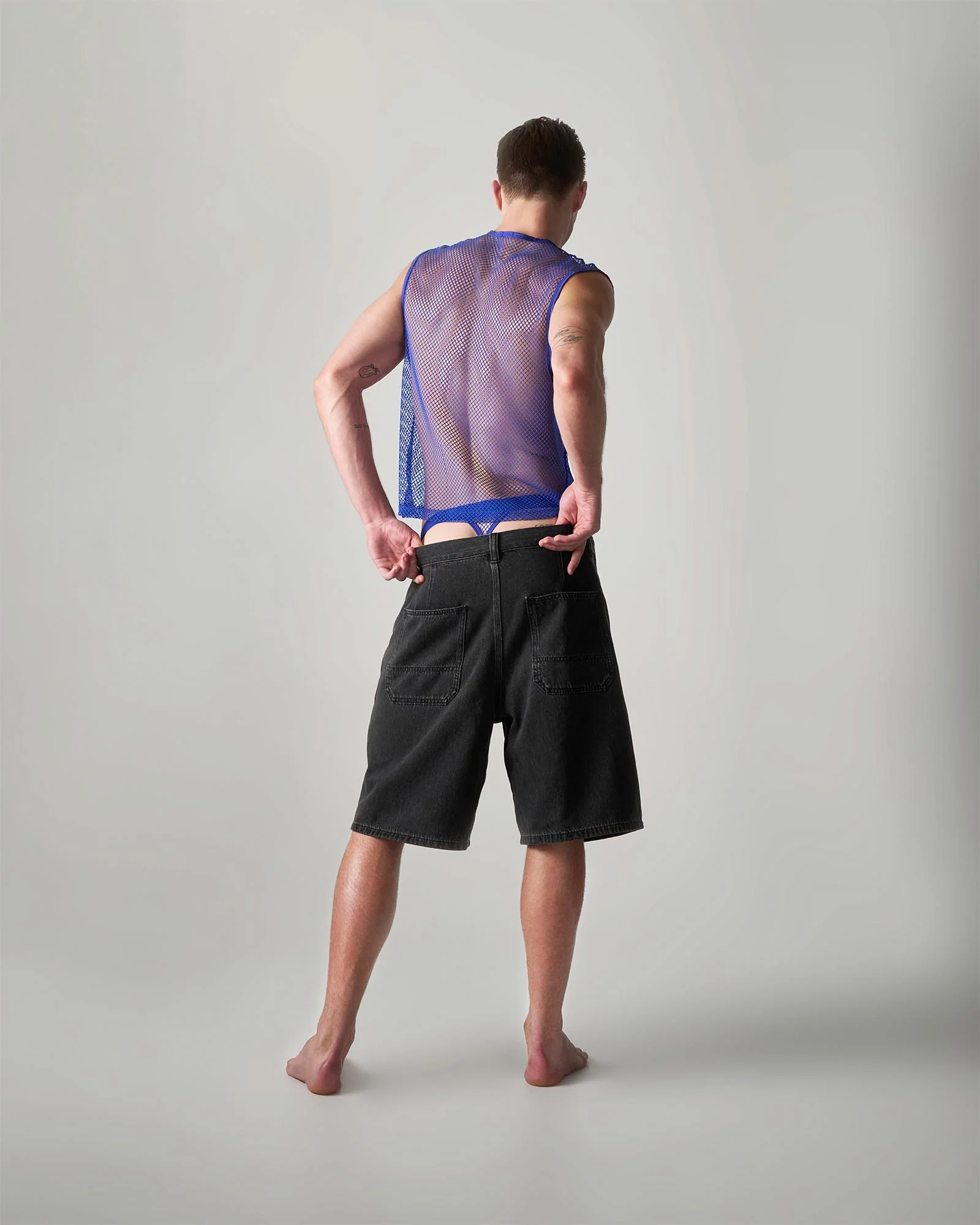 Edge Net Muscle Tank - Ultramarine - Image 5