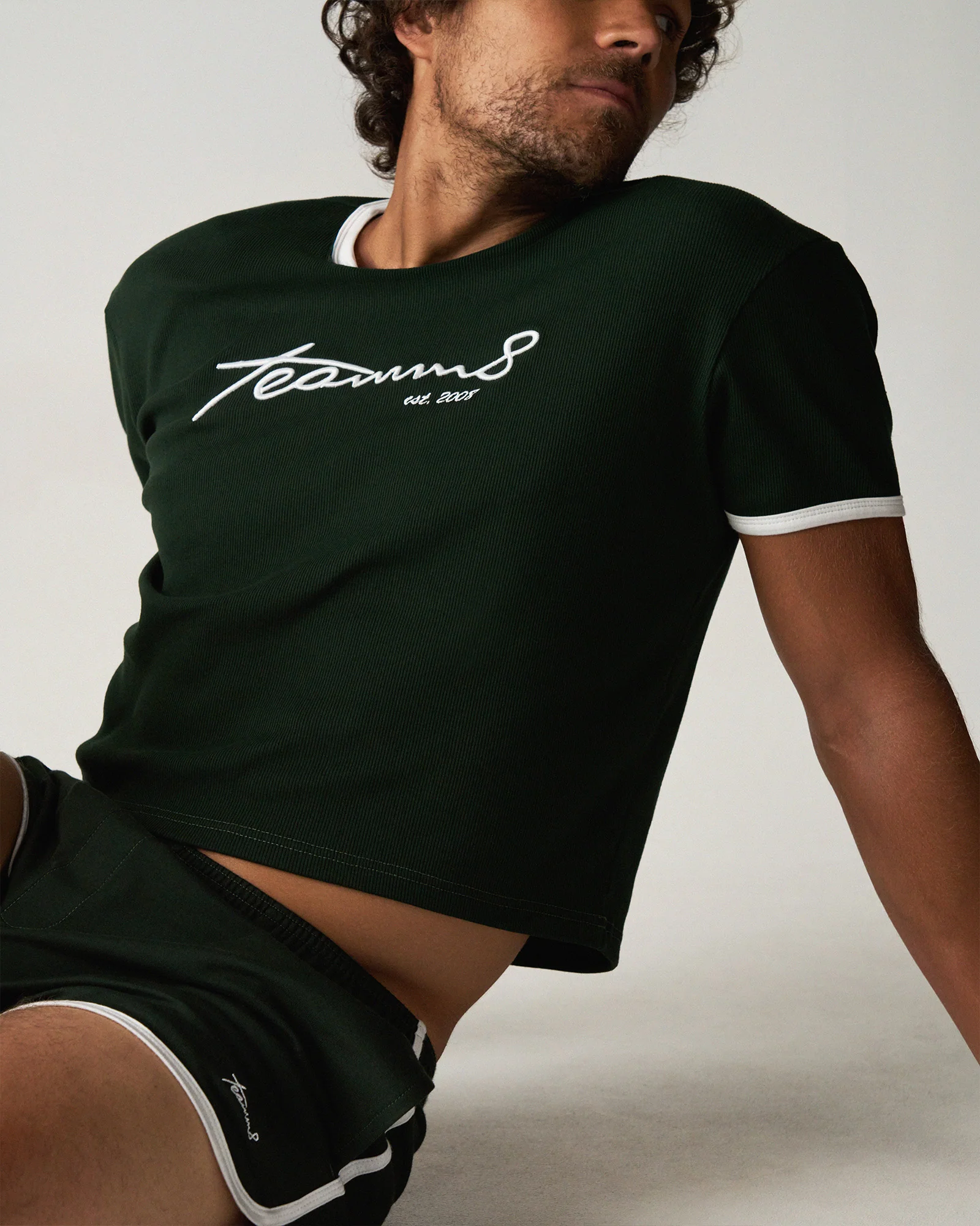 M.V.P. Retro Cropped Tee - Forest - Image 3