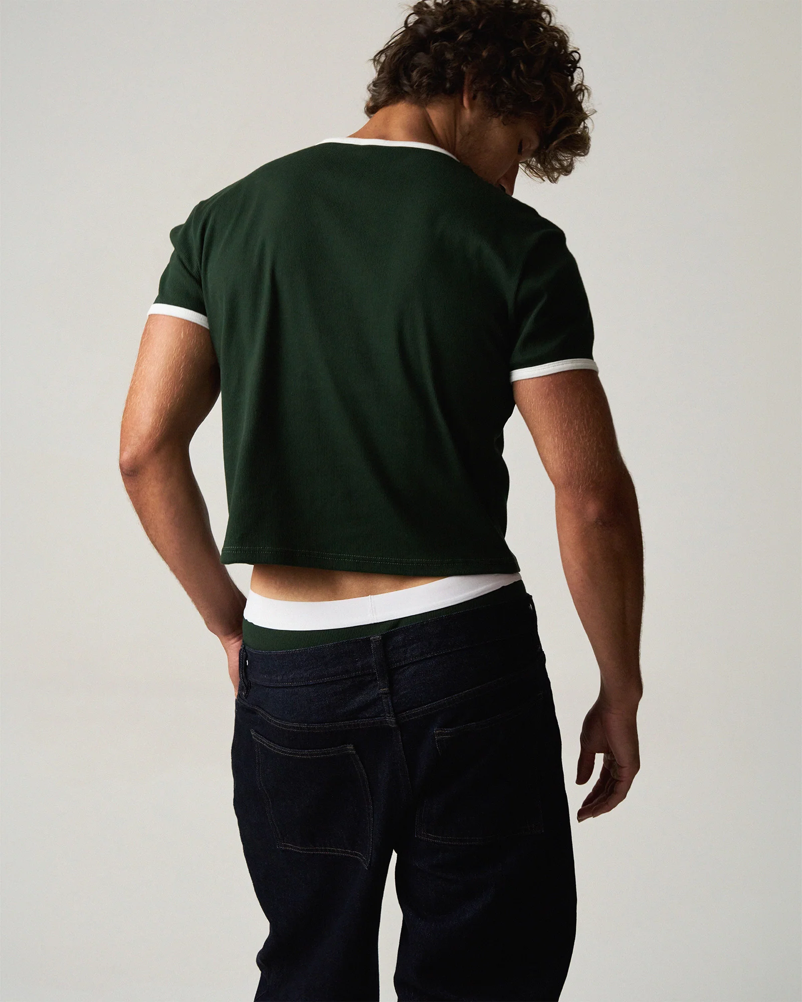 M.V.P. Retro Cropped Tee - Forest - Image 4