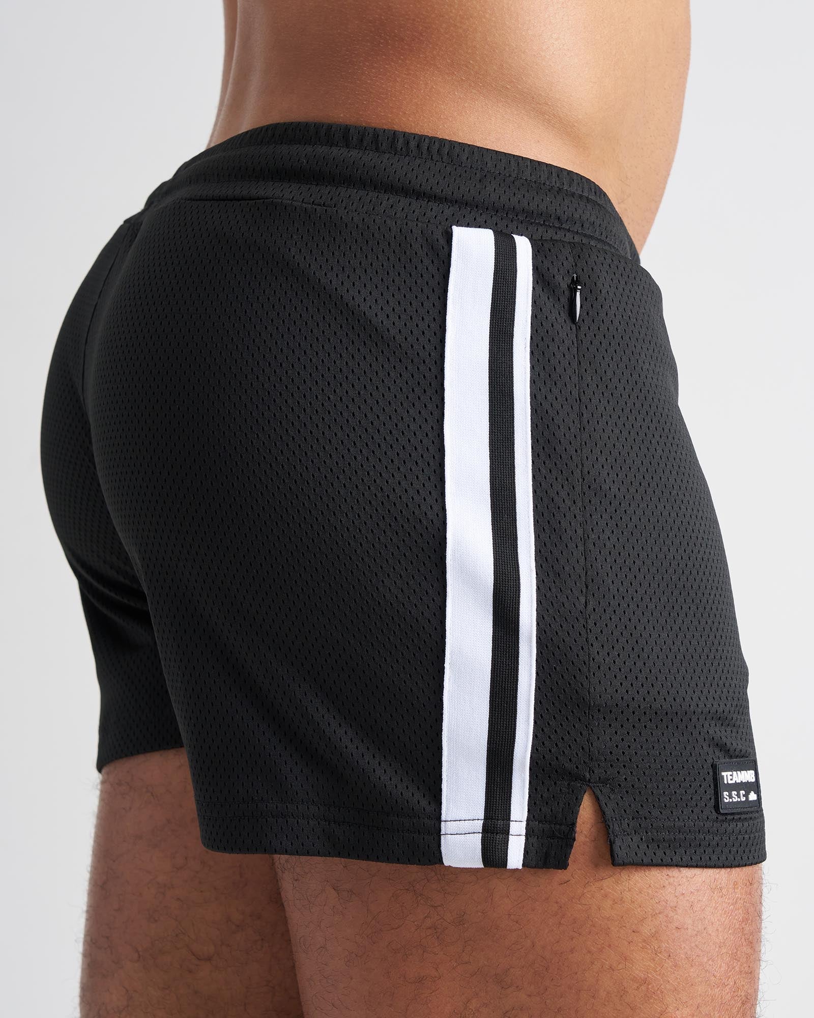 S.S.C. Fraternity Mesh 3" Short - Black - Image 4