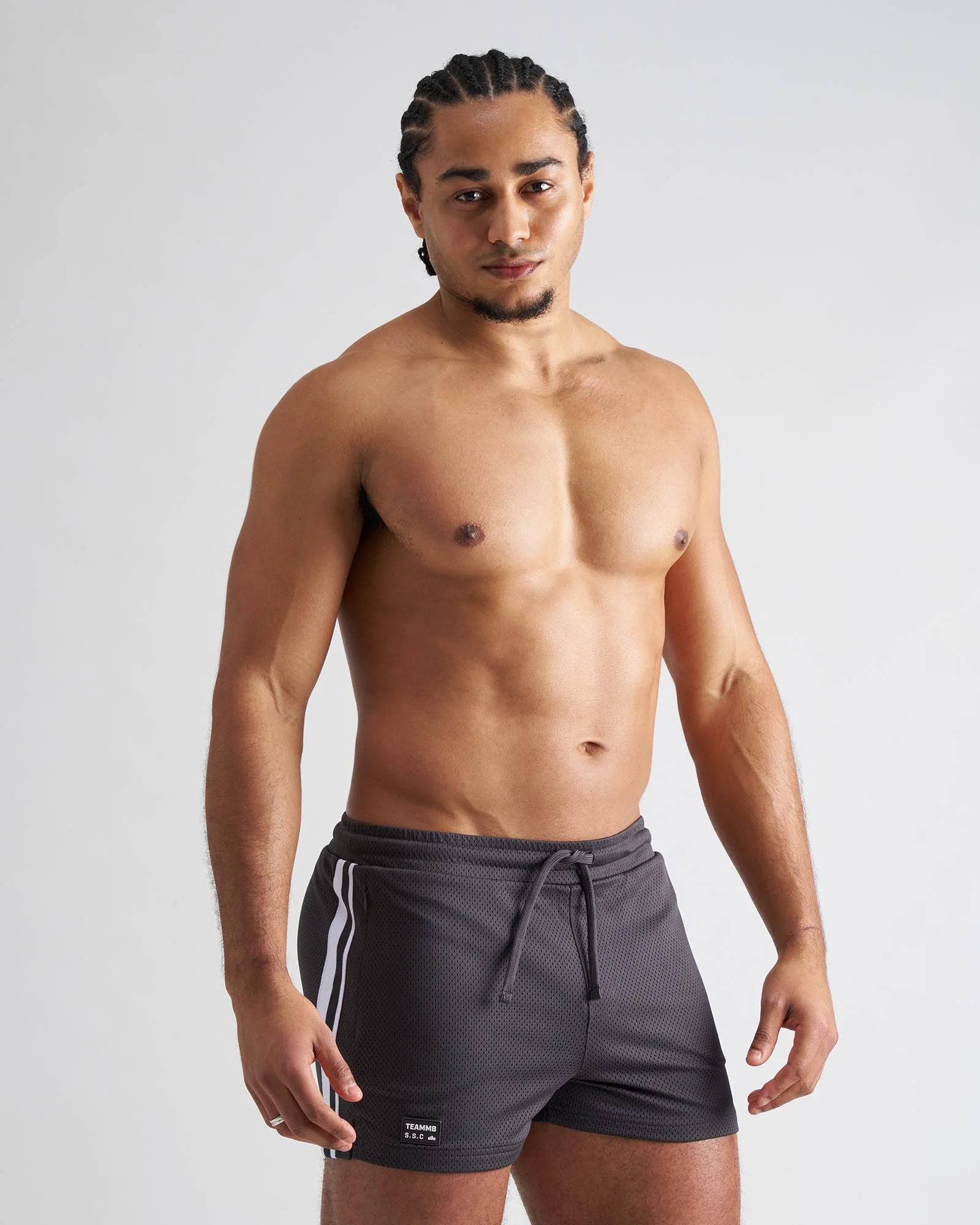 S.S.C. Fraternity Mesh 3" Short - Gunmetal - Image 3