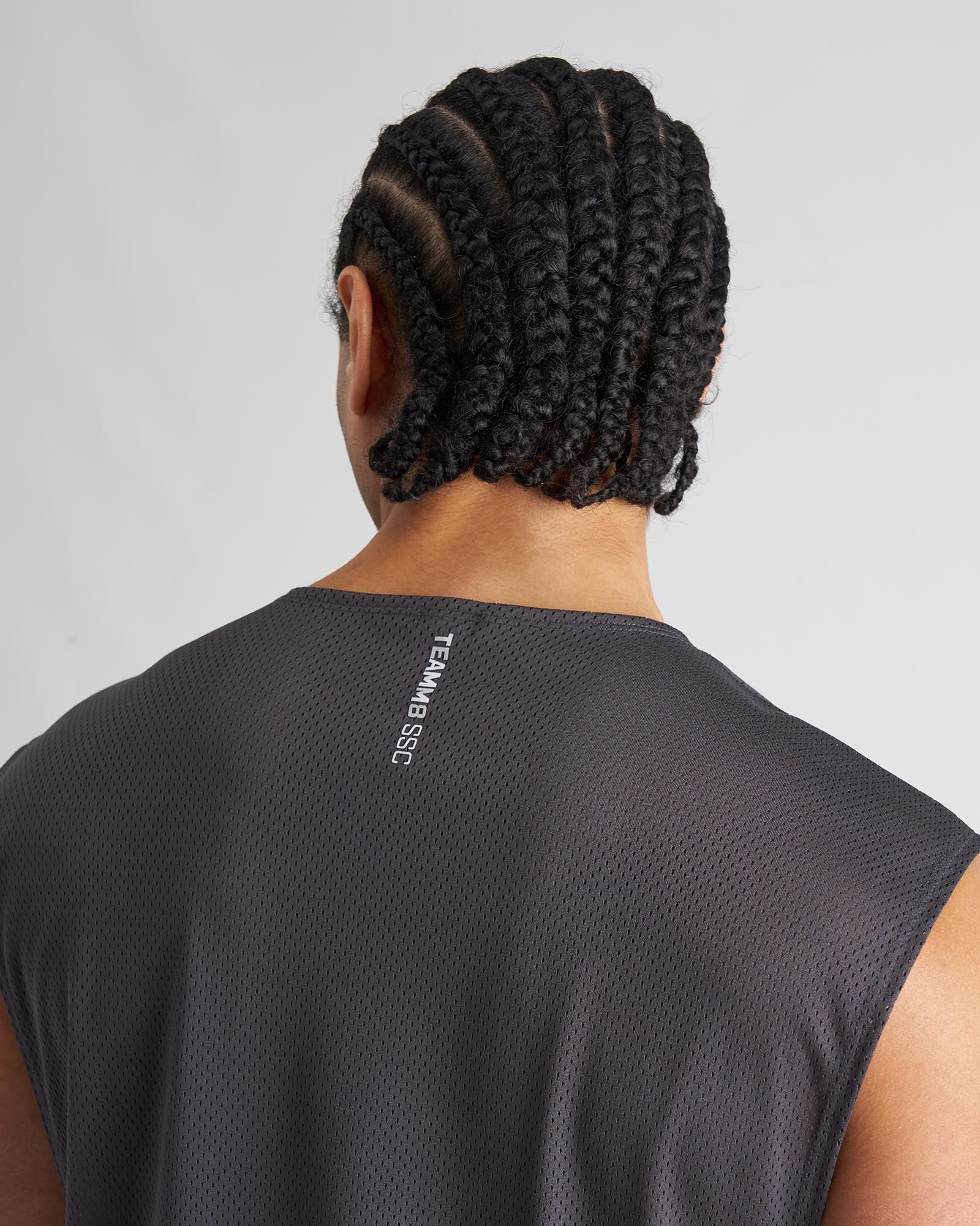 S.S.C. Mesh Muscle Tank - Gunmetal - Image 4