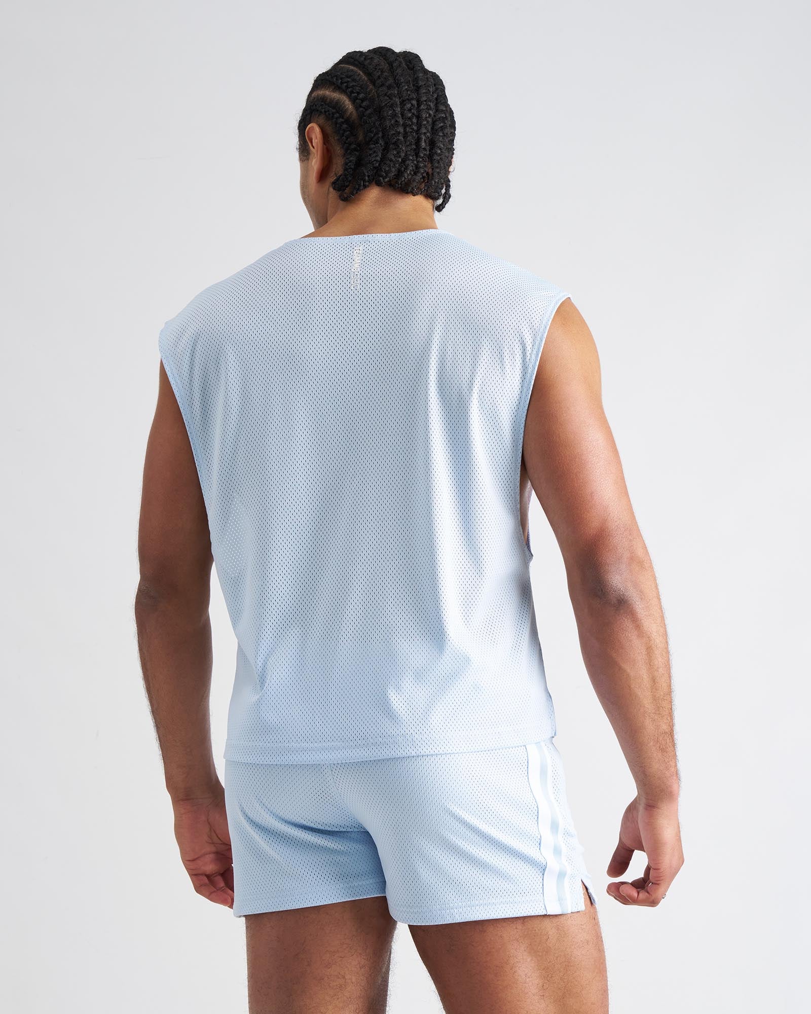 S.S.C. Mesh Muscle Tank - Light Blue - Image 3