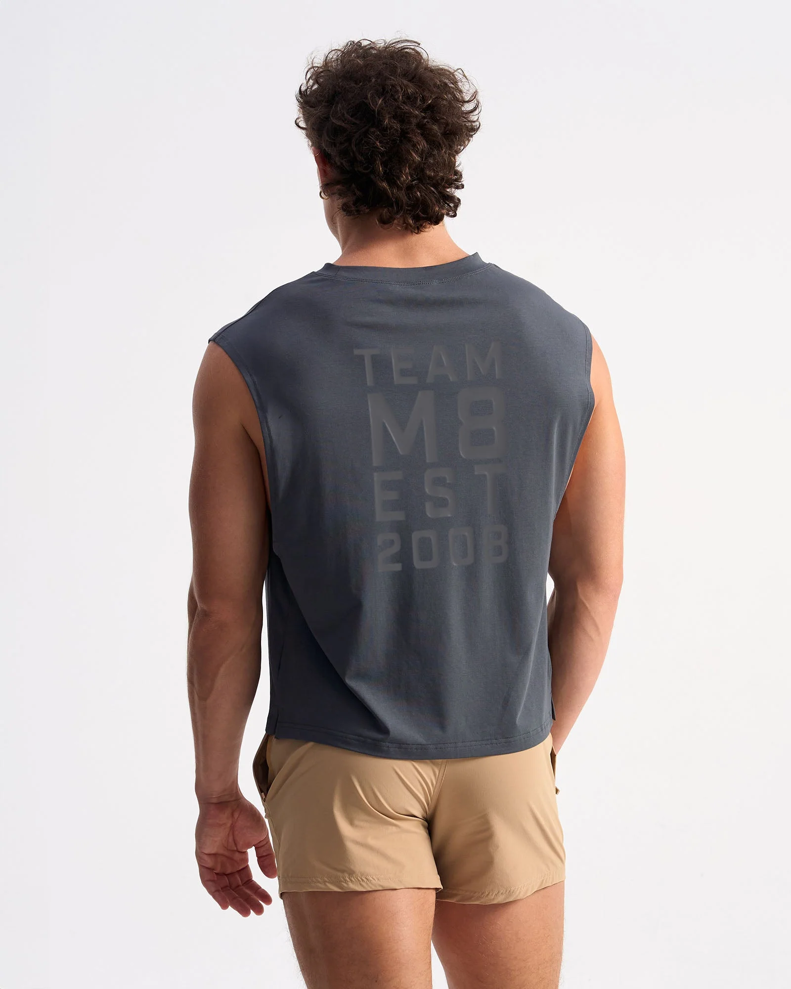 Strike Box Muscle Tank - Gunmetal - Image 3