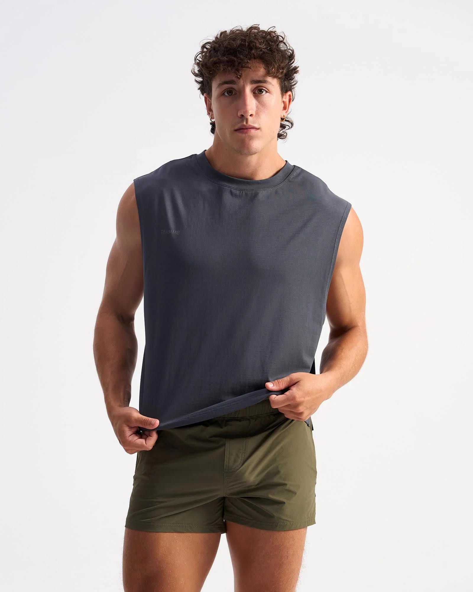 Strike Box Muscle Tank - Gunmetal - Image 5
