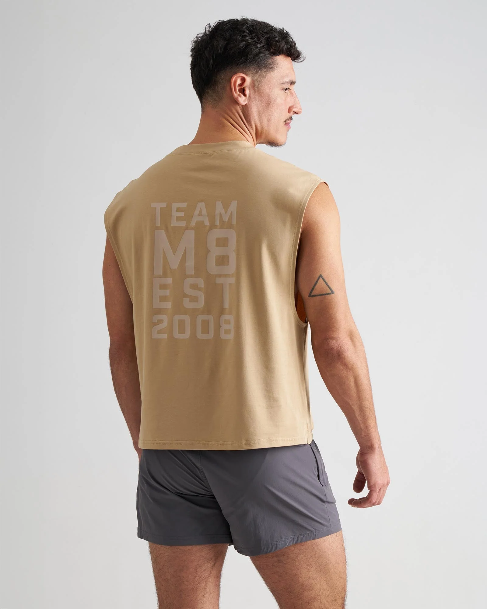 Strike Box Muscle Tank - Tan - Image 3