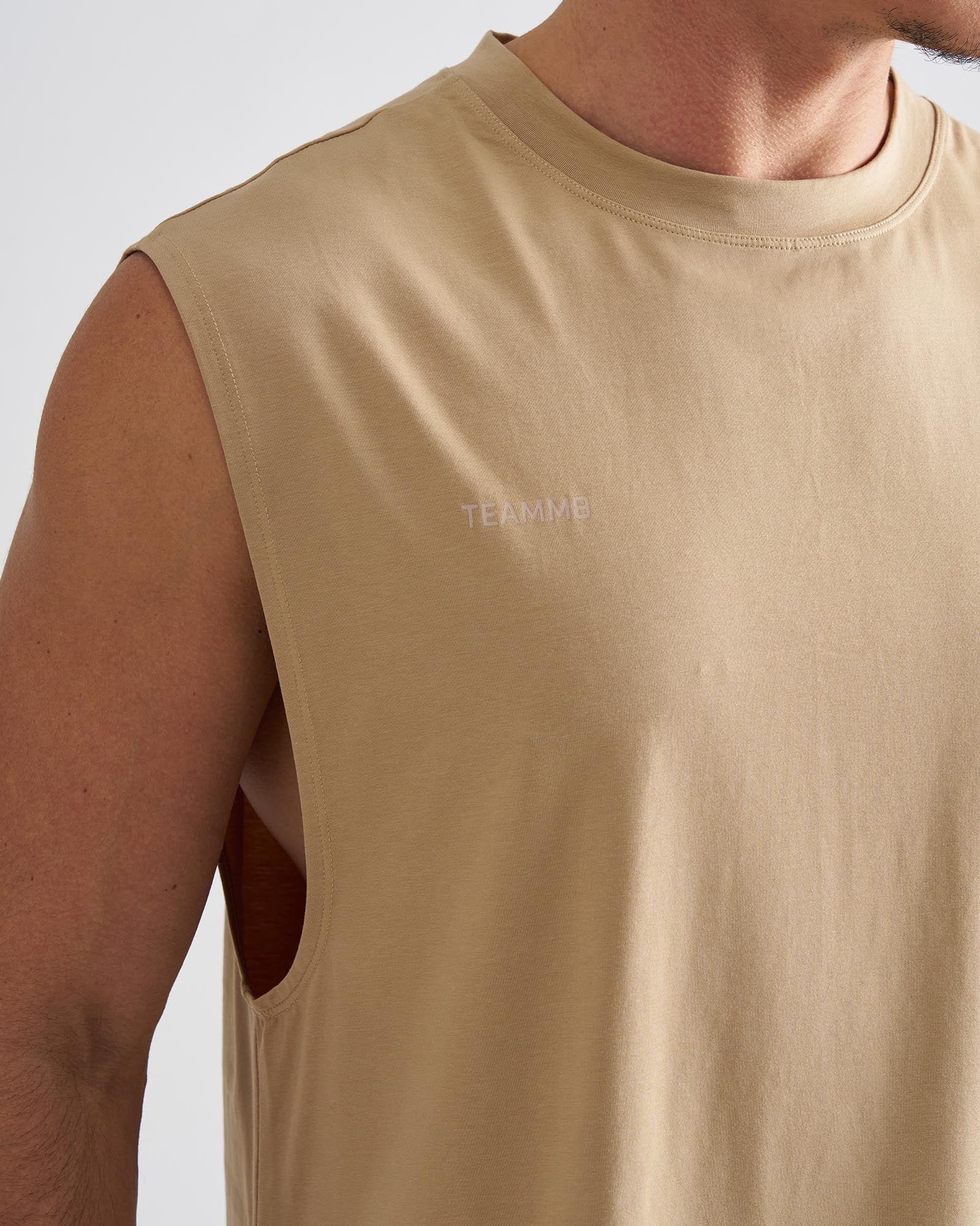 Strike Box Muscle Tank - Tan - Image 4