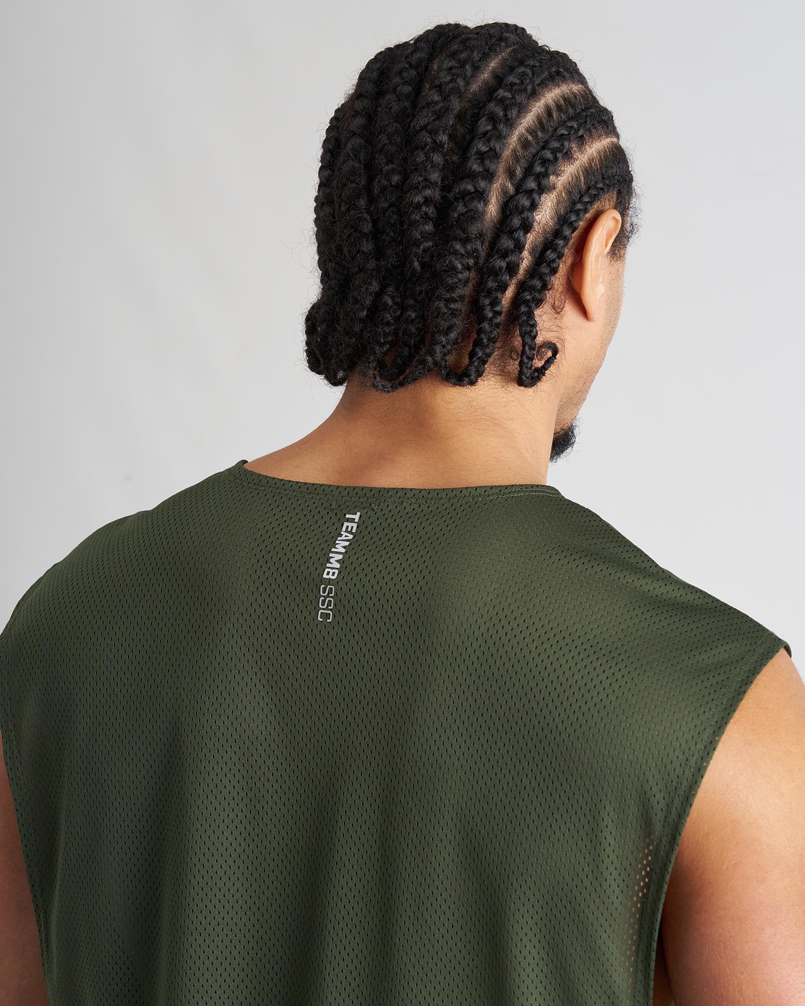 S.S.C. Mesh Muscle Tank - Forest Green - Image 4