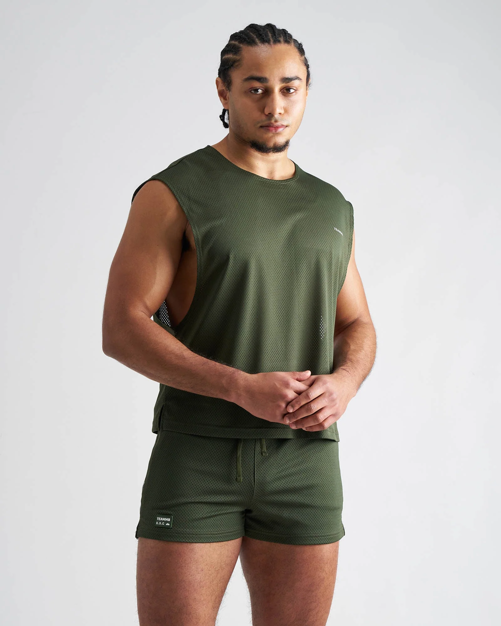 S.S.C. Mesh Muscle Tank - Forest Green - Image 5