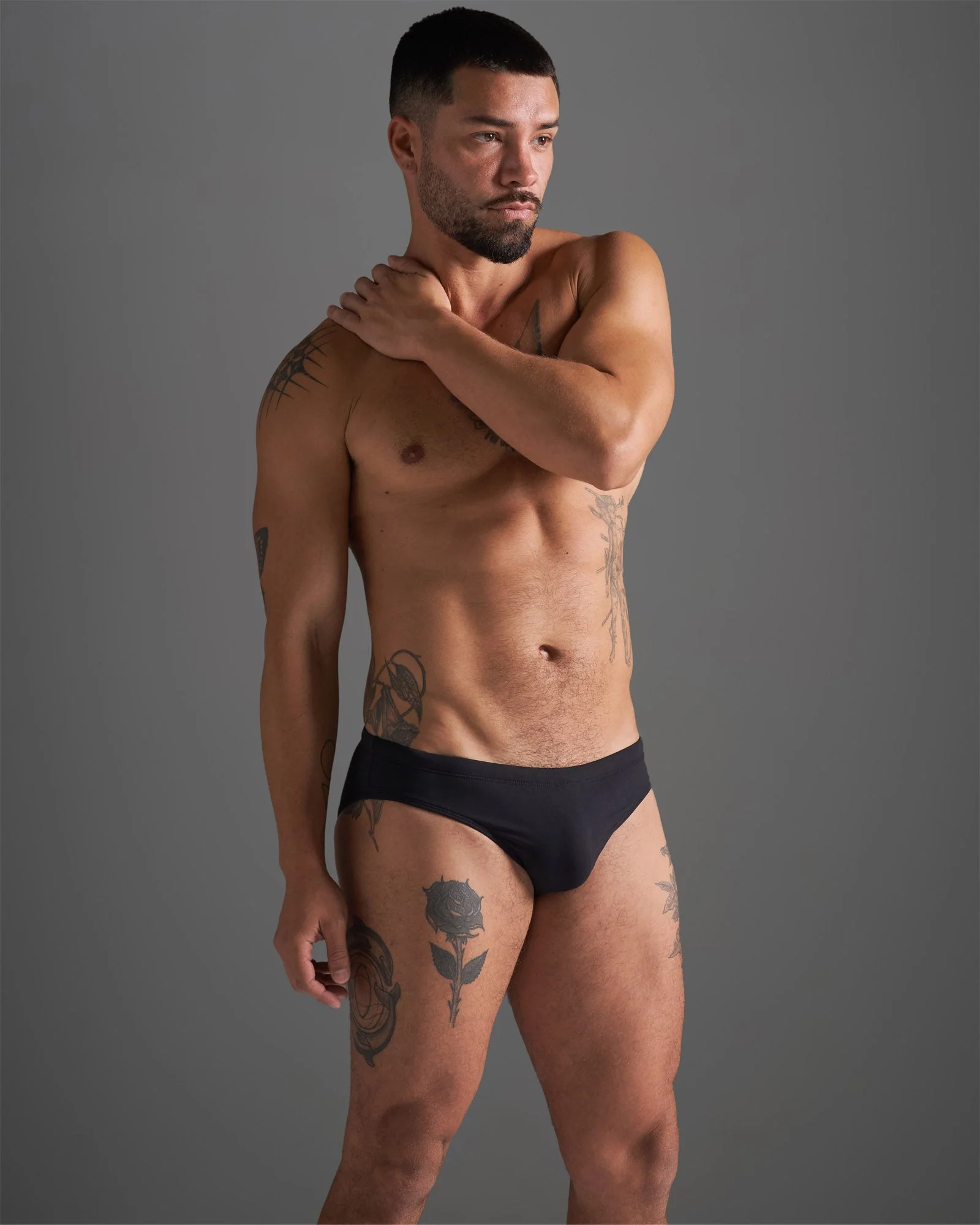 TEAMM8 Standard Swim Brief - Black - Image 3