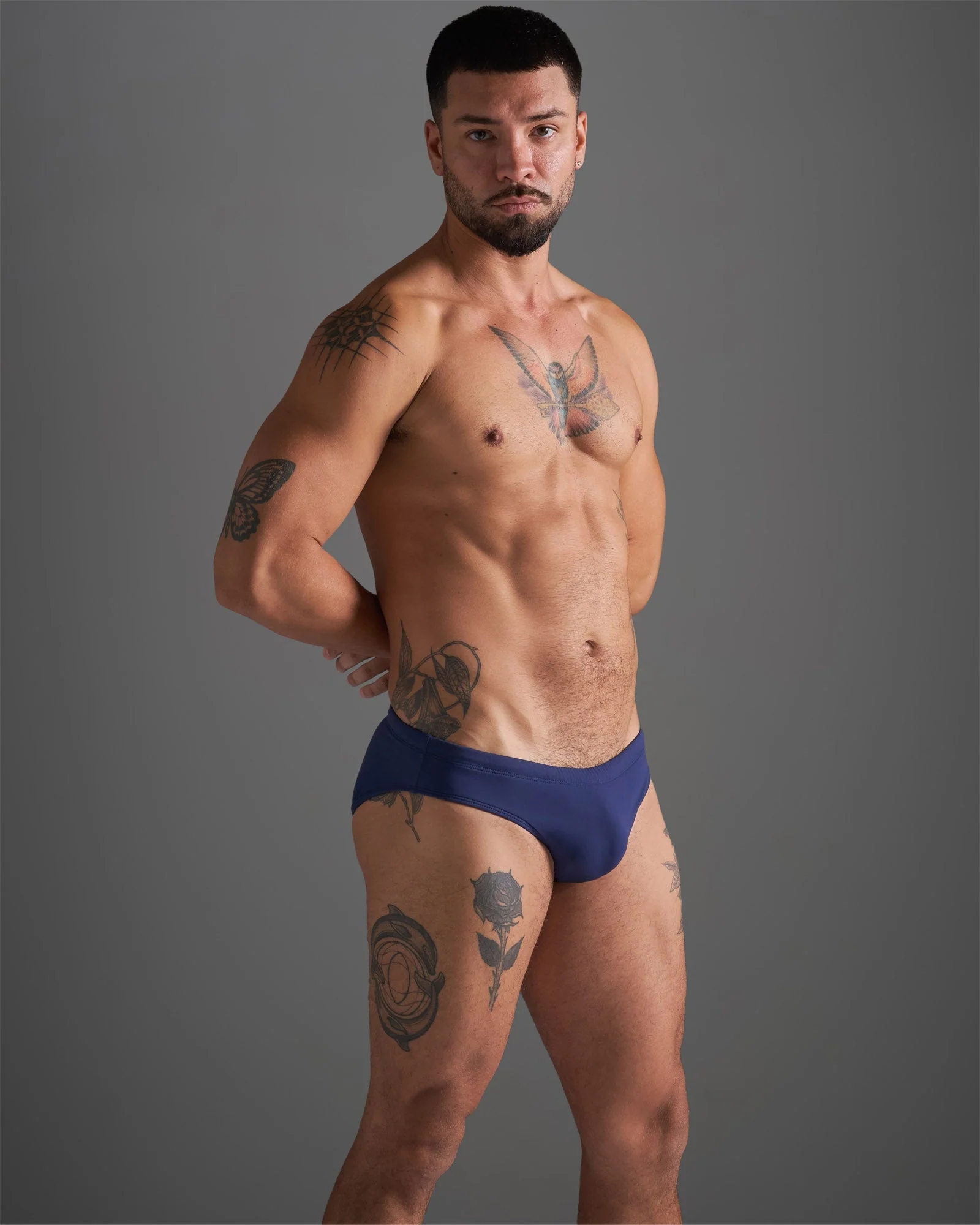TEAMM8 Standard Swim Brief - Navy - Image 4