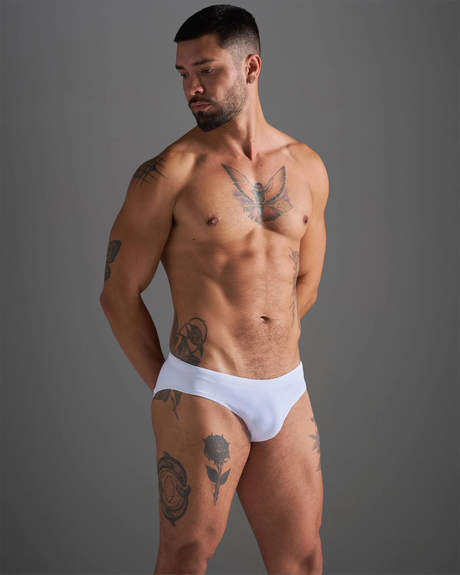 TEAMM8 Standard Swim Brief - White - Image 4